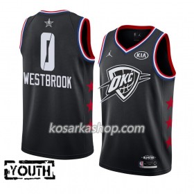 Dres Oklahoma City Thunder Russell Westbrook 0 2019 All-Star Jordan Brand Crna Swingman - Dječji